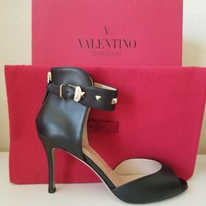 Valentino Rockstud Ankle Strap Heels